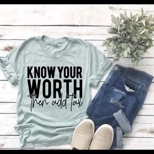 Pink or white Bella canvas shirt with screen printed image